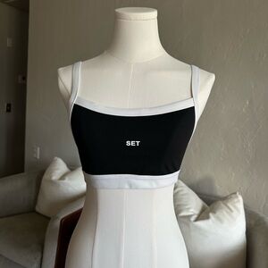 SET ACTIVE SPORTBODY SCOOP BRA CONTRAST - S